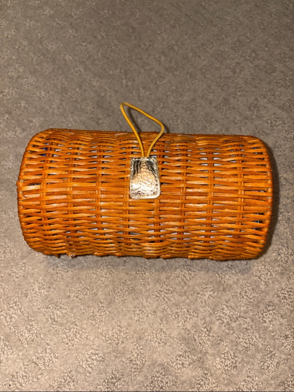 EUC Lilly Pulitzer Woven Rattan Clutch in Honey Brown - Picture 5 of 7